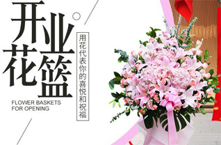河南南阳卧龙区靳岗街道6456厂社区花篮配送